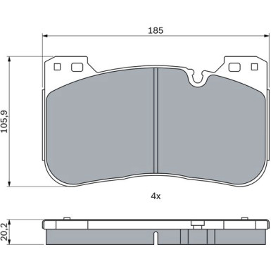 0 986 424 921 Bremsbelagsatz, Scheibenbremse 0 986 424 921 Bremsbelagsatz, Scheibenbremse