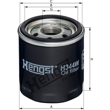Hengst Filter | Ölfilter | H344W