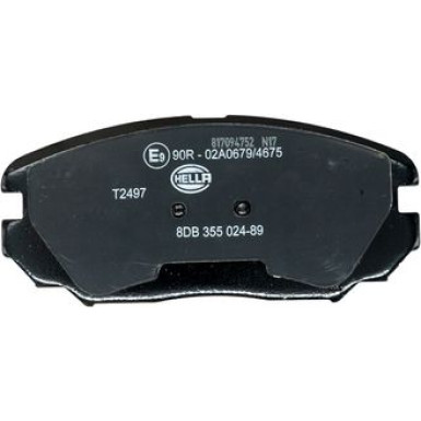 Hella | Bremsbelagsatz, Scheibenbremse | 8DB 355 024-891
