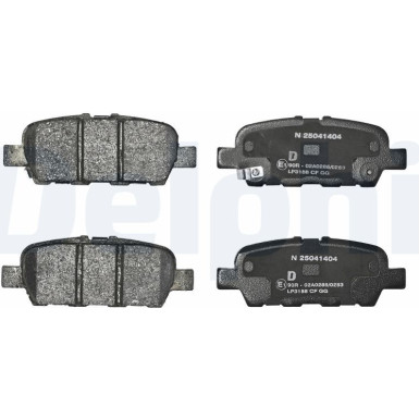 Delphi | Bremsbelagsatz, Scheibenbremse | LP3158