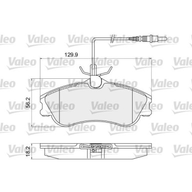 872124 Bremsbelagsatz, Scheibenbremse OPTIPACK for LCV