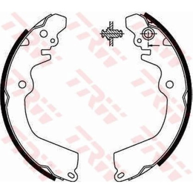 TRW | Bremsbackensatz | GS8666