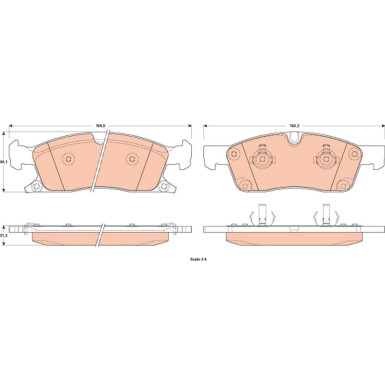 GDB4604 Bremsbelagsatz, Scheibenbremse