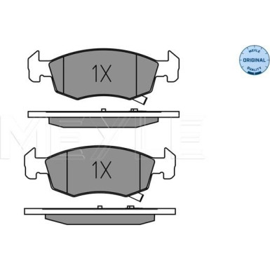 Meyle Bremsbelagsatz, Scheibenbremse MEYLE-ORIGINAL: True to OE 025 221 4317