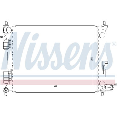 Nissens | Kühler, Motorkühlung | 66756