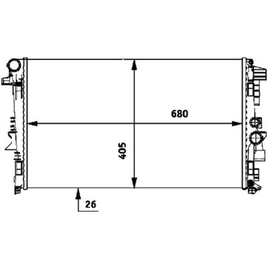 Mahle | Kühler, Motorkühlung | CR 608 000P