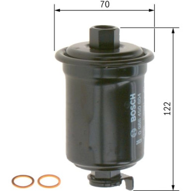 BOSCH | Kraftstofffilter | 0 986 450 604