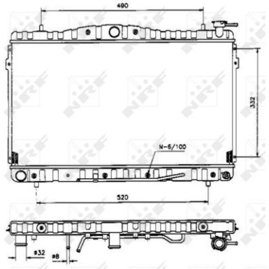 53505 Kühler, Motorkühlung