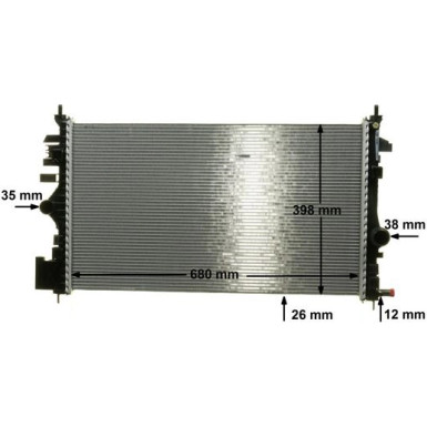 CR 1102 000P Kühler, Motorkühlung BEHR *** PREMIUM LINE *** CR 1102 000P Kühler, Motorkühlung BEHR *** PREMIUM LINE ***