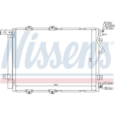 Nissens | Kondensator, Klimaanlage | 940203