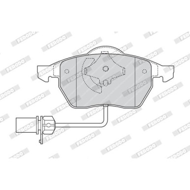 Ferodo | Bremsbelagsatz, Scheibenbremse | FDB1323