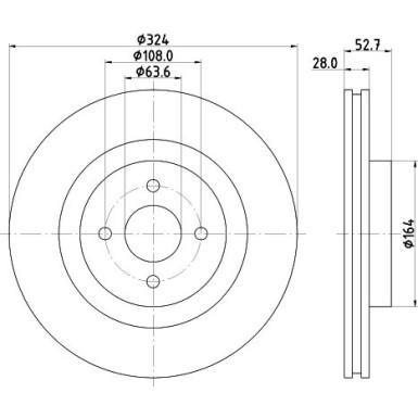 Hella | Bremsscheibe | 8DD 355 112-711