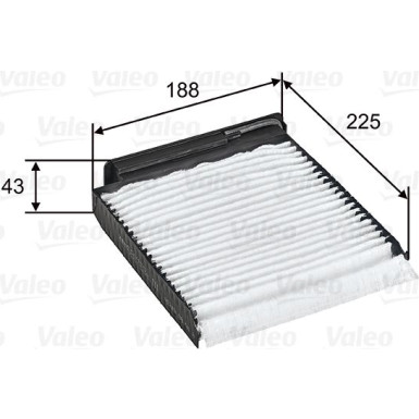698753 Filter, Innenraumluft VALEO ESSENTIAL 698753 Filter, Innenraumluft VALEO ESSENTIAL