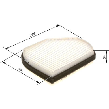 BOSCH 1 987 432 001 Innenraumfilter BOSCH 1 987 432 001 Innenraumfilter