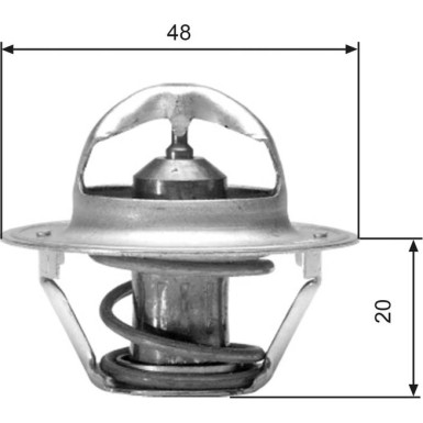 Gates | Thermostat, Kühlmittel | TH00382G1