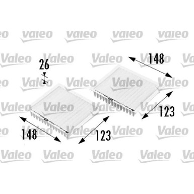 698469 Filter, Innenraumluft VALEO ESSENTIAL