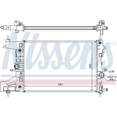 Nissens | Kühler, Motorkühlung | 630728
