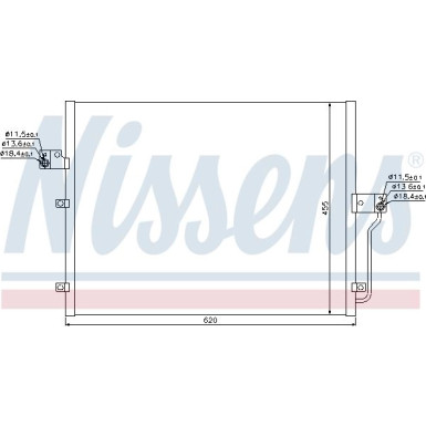 Nissens | Kondensator, Klimaanlage | 94859