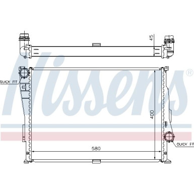Nissens | Kühler, Motorkühlung | 60806