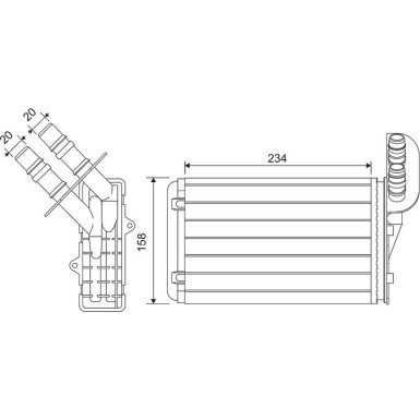 Valeo | Wärmetauscher, Innenraumheizung | 812169