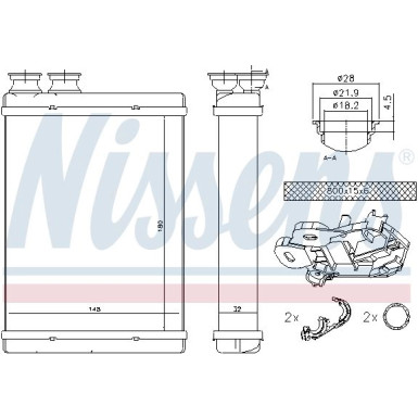 71167 Wärmetauscher, Innenraumheizung 71167 Wärmetauscher, Innenraumheizung