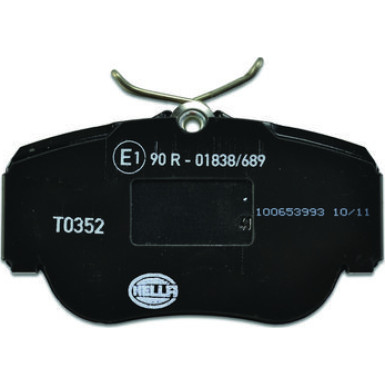 Hella | Bremsbelagsatz, Scheibenbremse | 8DB 355 006-181