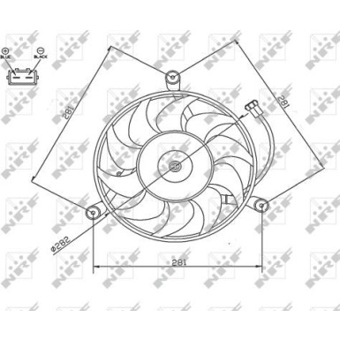 47745 Lüfter, Motorkühlung 47745 Lüfter, Motorkühlung