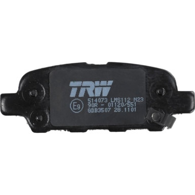 TRW Bremsbelagsatz, Scheibenbremse COTEC GDB3507