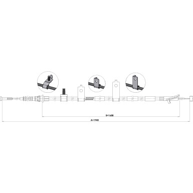1.MA007 Seilzug, Feststellbremse