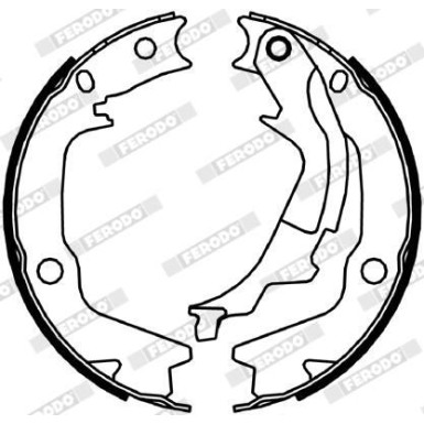 Ferodo | Bremsbackensatz, Feststellbremse | FSB4045
