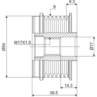 588012 Generatorfreilauf VALEO NEW SPARE PART