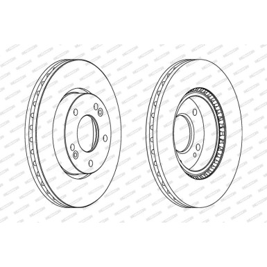 Ferodo Bremsscheibe PREMIER DDF1619C