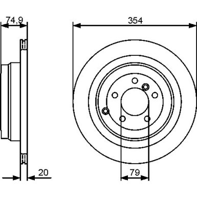 BOSCH | Bremsscheibe | 0 986 479 479