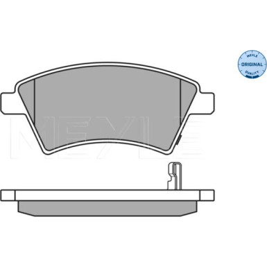 025 243 9116/W Bremsbelagsatz, Scheibenbremse MEYLE-ORIGINAL: True to OE.