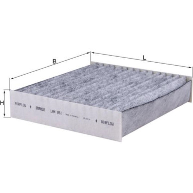 LAK 251 Filter, Innenraumluft LAK 251 Filter, Innenraumluft