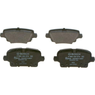 0 986 424 872 Bremsbelagsatz, Scheibenbremse