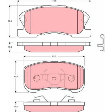 GDB3220 Bremsbelagsatz, Scheibenbremse