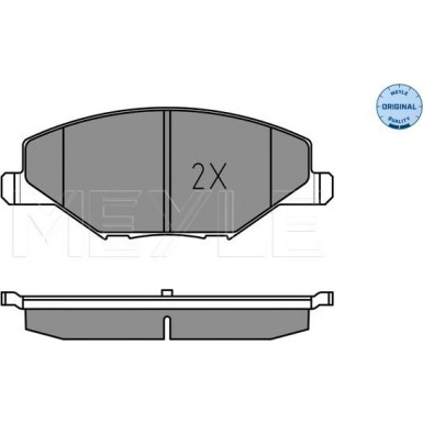 Meyle Bremsbelagsatz, Scheibenbremse MEYLE-ORIGINAL: True to OE 025 256 8118