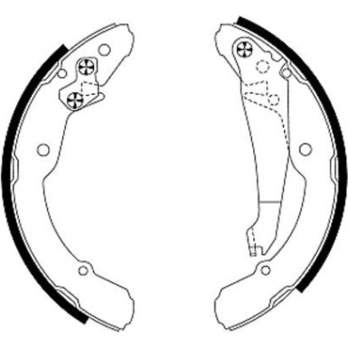 8DB 355 001-691 Bremsbackensatz