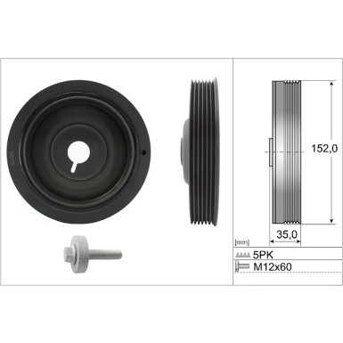544 0054 20 Riemenscheibe, Kurbelwelle