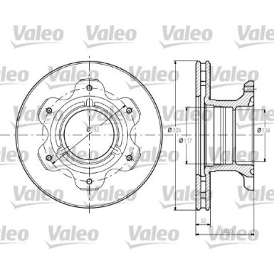 Valeo | Bremsscheibe | 187110