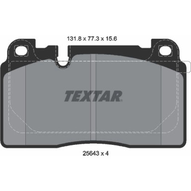 2564302 Bremsbelagsatz, Scheibenbremse