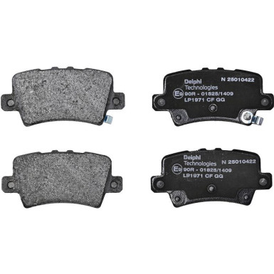 Delphi | Bremsbelagsatz, Scheibenbremse | LP1971