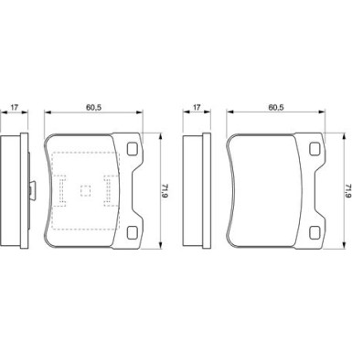 0 986 424 411 Bremsbelagsatz, Scheibenbremse