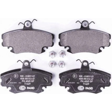 Hella Pagid | Bremsbelagsatz, Scheibenbremse | 8DB 355 012-671