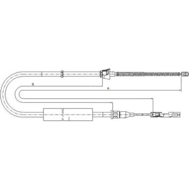 44088800 Seilzug, Feststellbremse