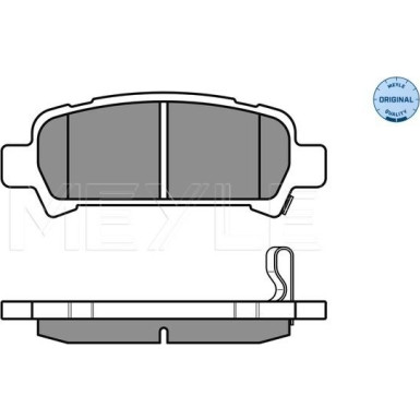 Meyle Bremsbelagsatz, Scheibenbremse MEYLE-ORIGINAL: True to OE 025 235 7214/W