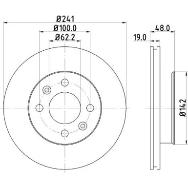 Hella | Bremsscheibe | 8DD 355 111-431
