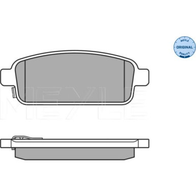 Meyle Bremsbelagsatz, Scheibenbremse MEYLE-ORIGINAL: True to OE 025 250 9616/W