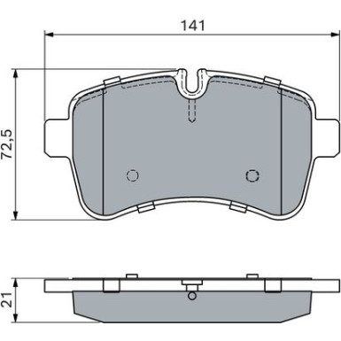 0 986 494 460 Bremsbelagsatz, Scheibenbremse